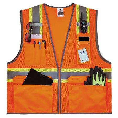 Glowear By Ergodyne 2XL Orange Two-Tone Mesh Vest Type R Class 2 - Single Size 8246Z-S